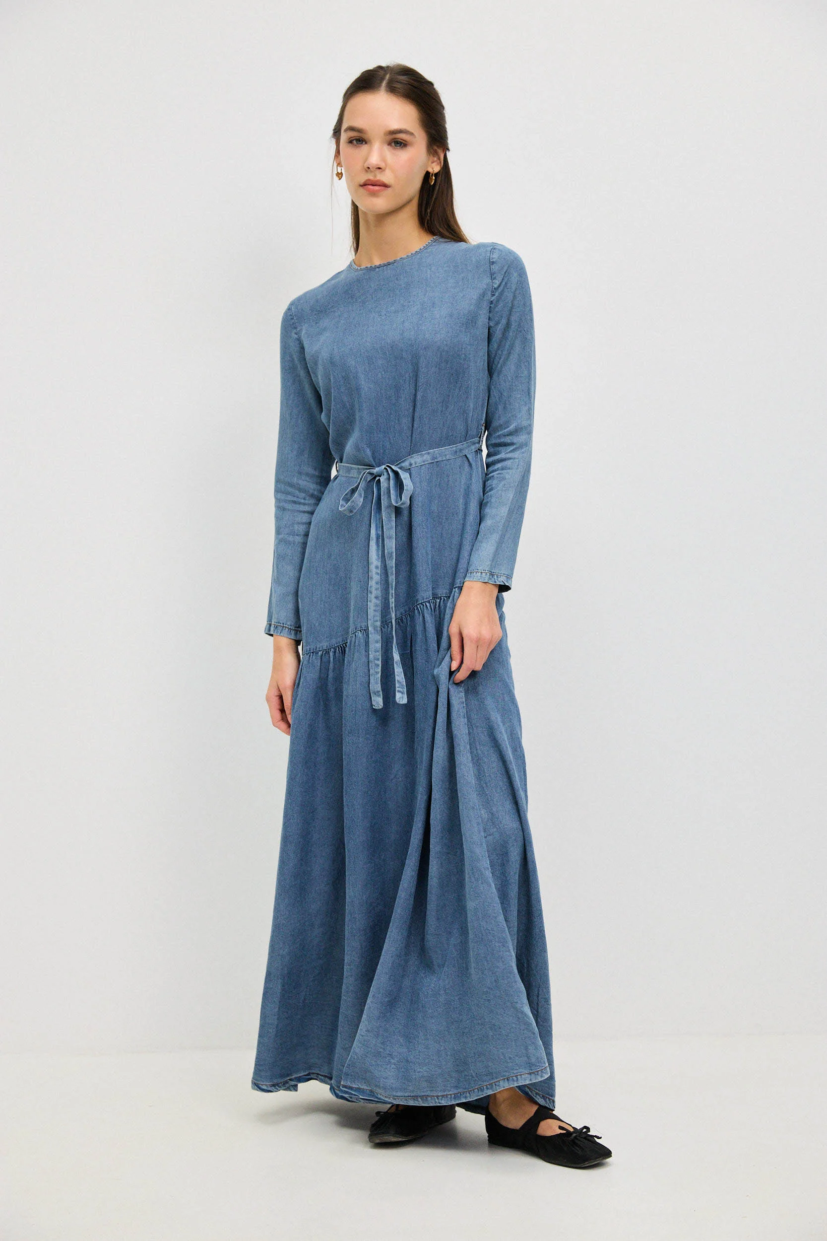 חולצת צווארון פסים מכופתר BLUE