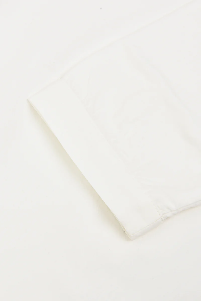 חולצת כותנה עם צווארון WHITE - Image 10
