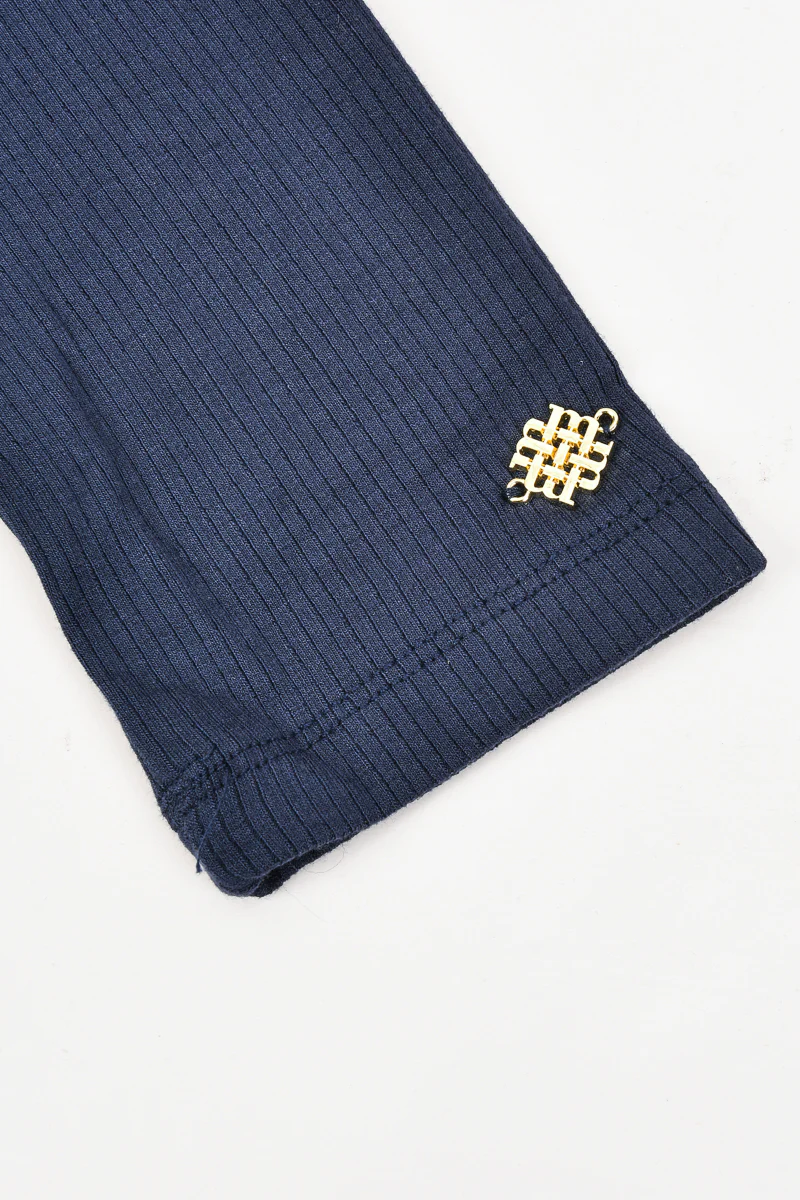 חולצת בייסיק מעטפת NAVY - Image 6