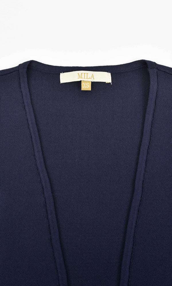 קרדיגן פתוח אלגנטי NAVY - Image 3