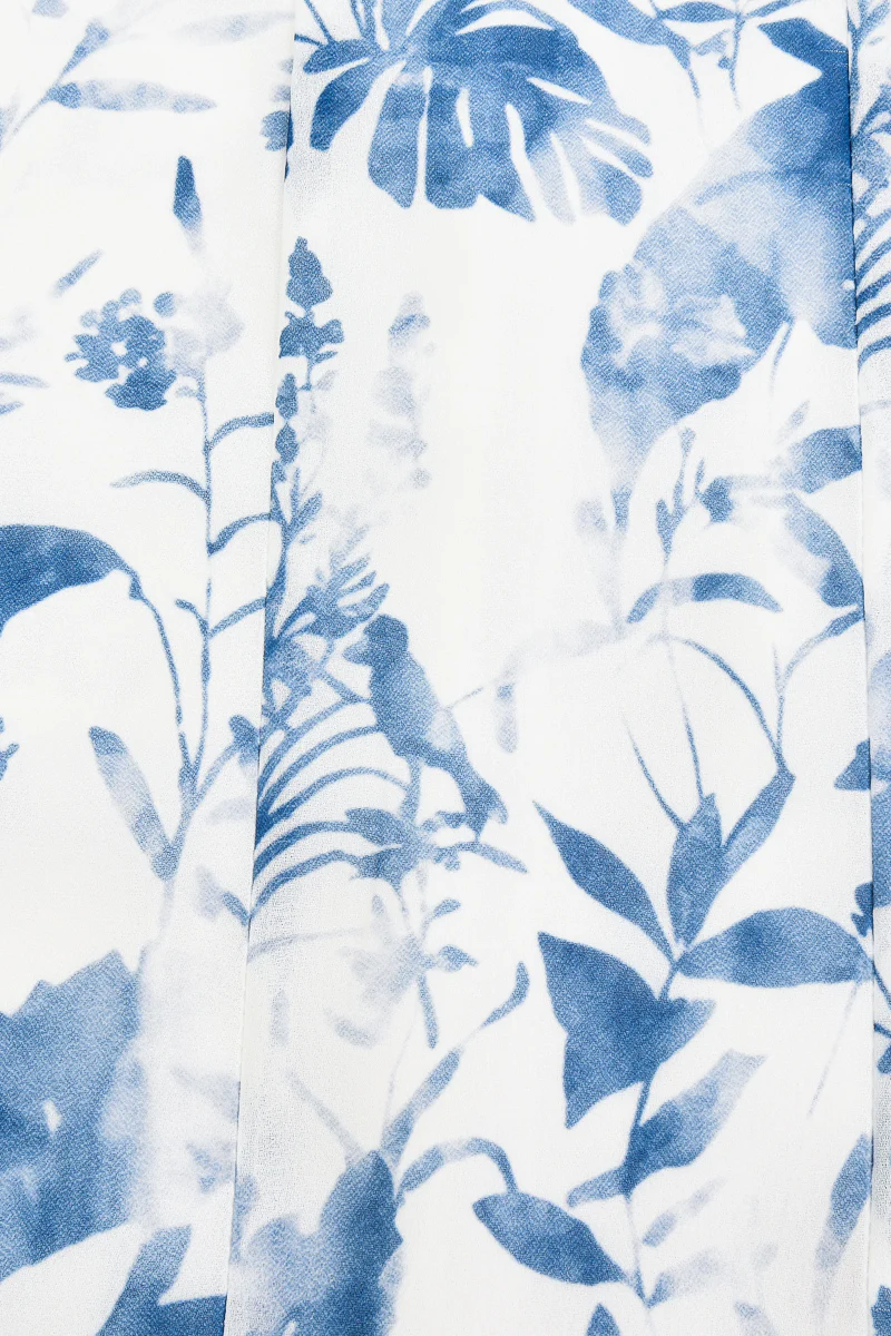 סרפן שיפון עם הדפס BLUE - Image 4