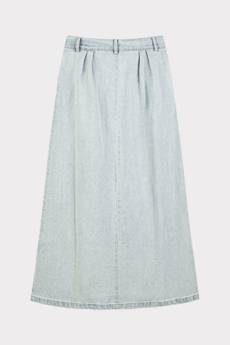 חצאית גינס ברמודה LIGHT BLUE - Image 6