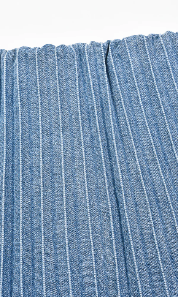 חצאית פליסה גינס BLUE DENIM - Image 8