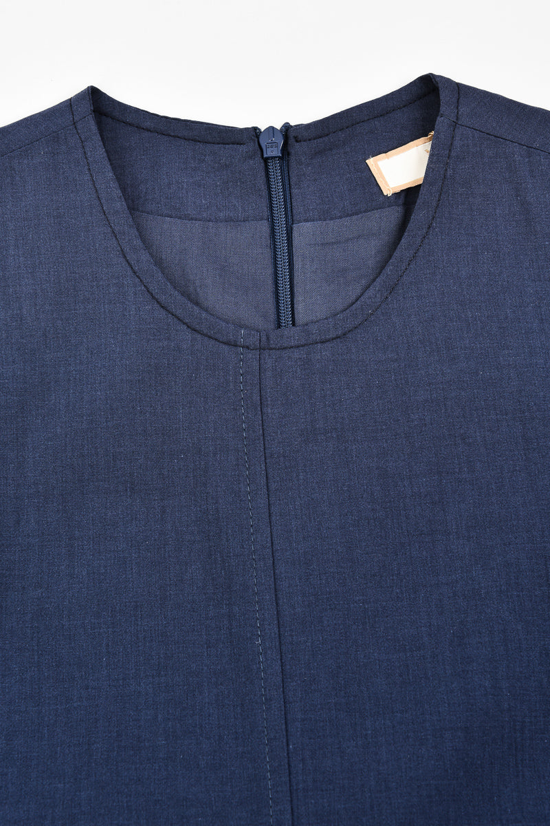 סרפן כותנה חלקים NAVY - Image 3