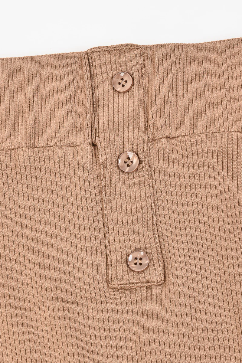 חצאית ריב בייסיק BEIGE - Image 6