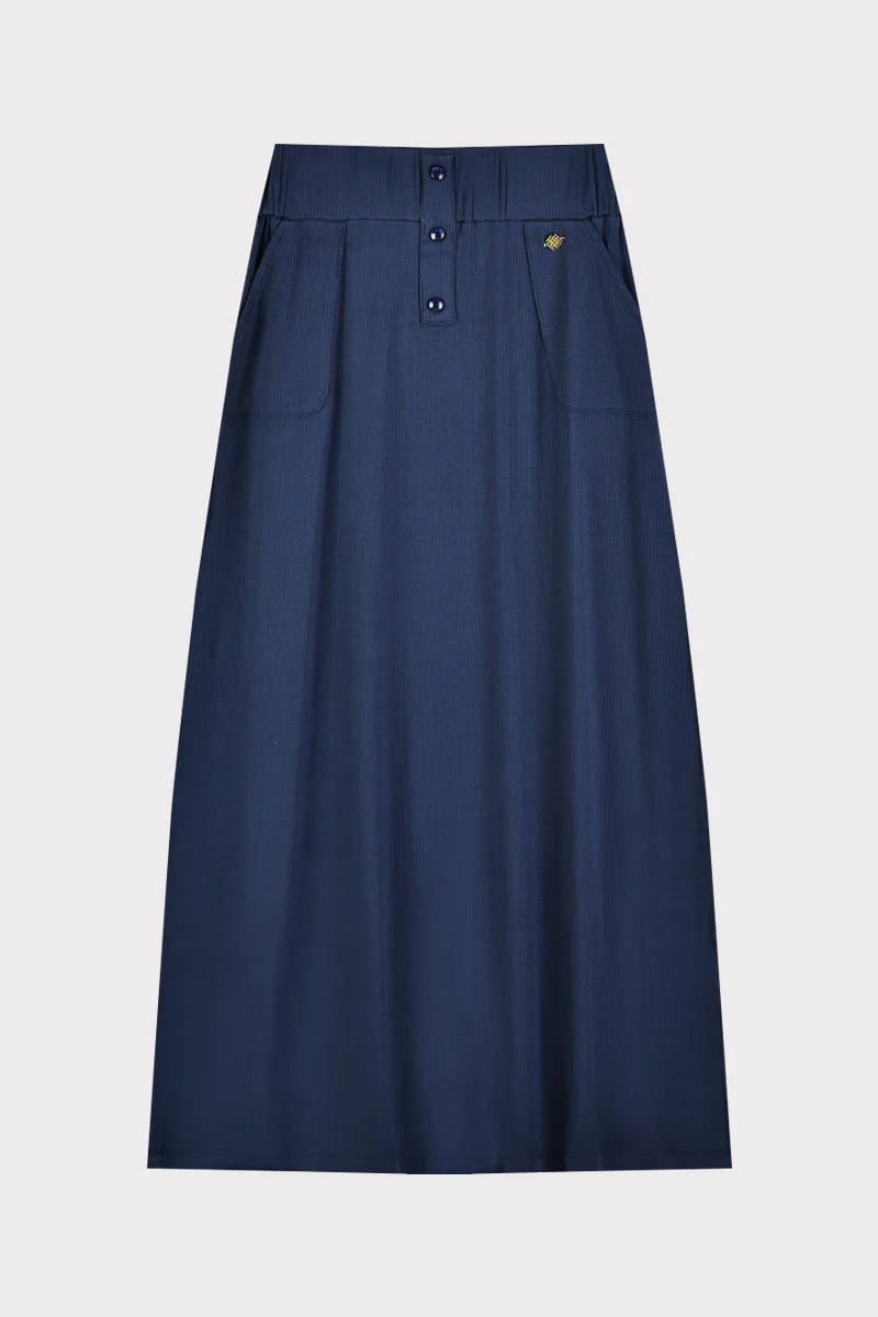 חצאית ריב בייסיק NAVY