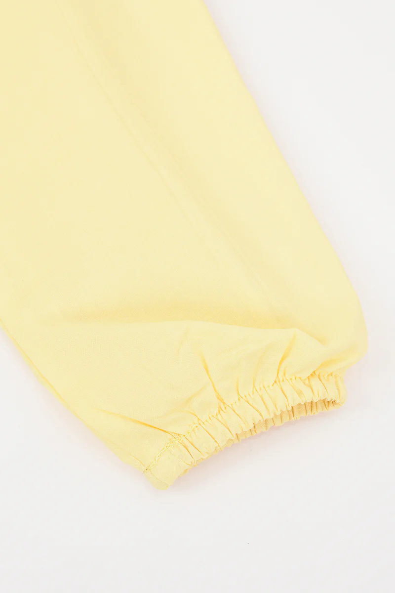 טופ קשירה רקום YELLOW - Image 7