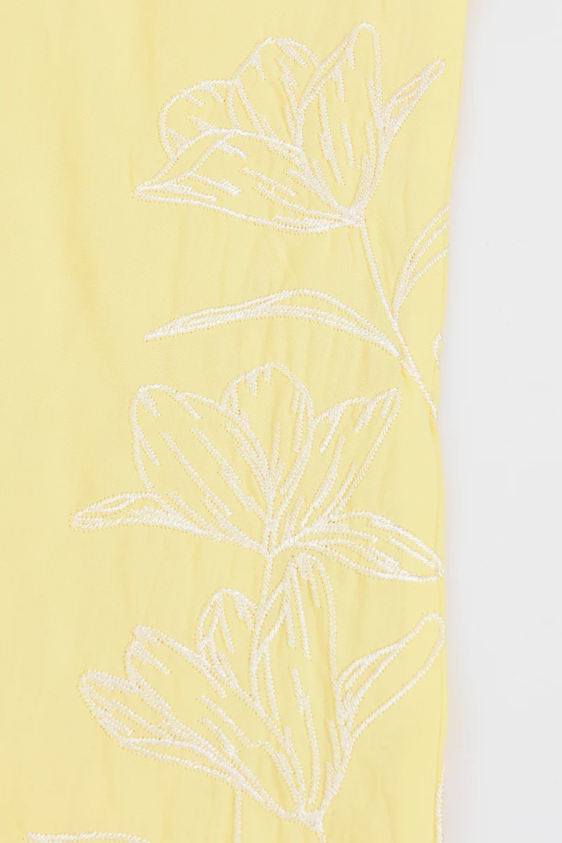 סראפן עם רקמה YELLOW - Image 4