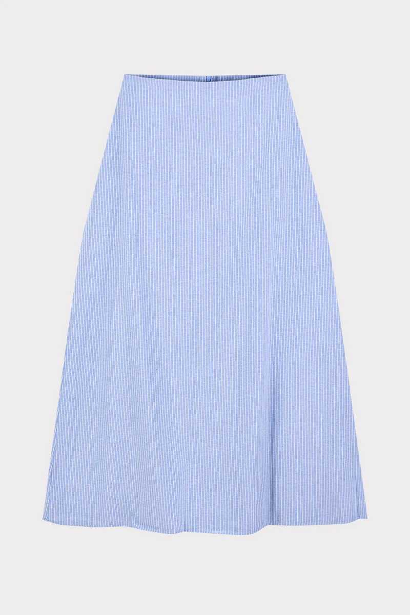 חצאית גזרת A פסים BLUE - Image 2