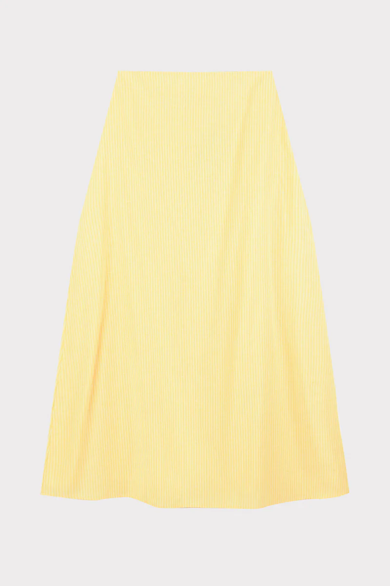 חצאית גזרת A פסים YELLOW
