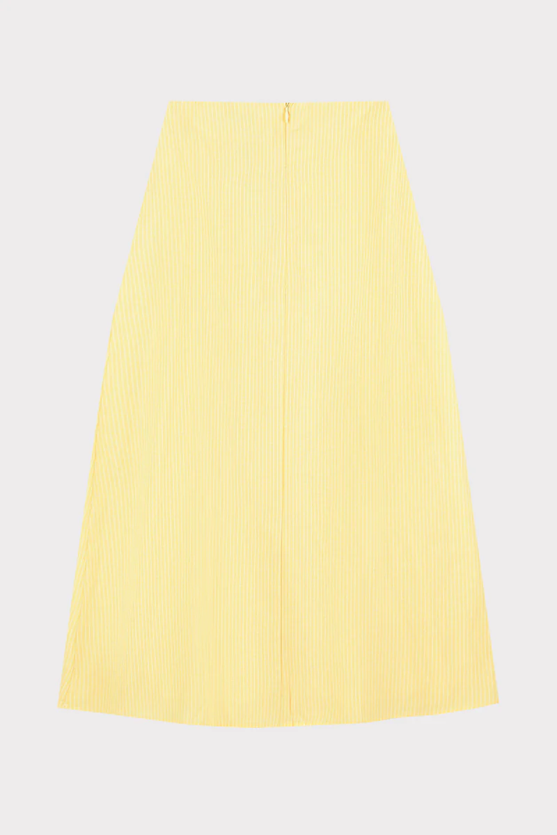 חצאית גזרת A פסים YELLOW - Image 2